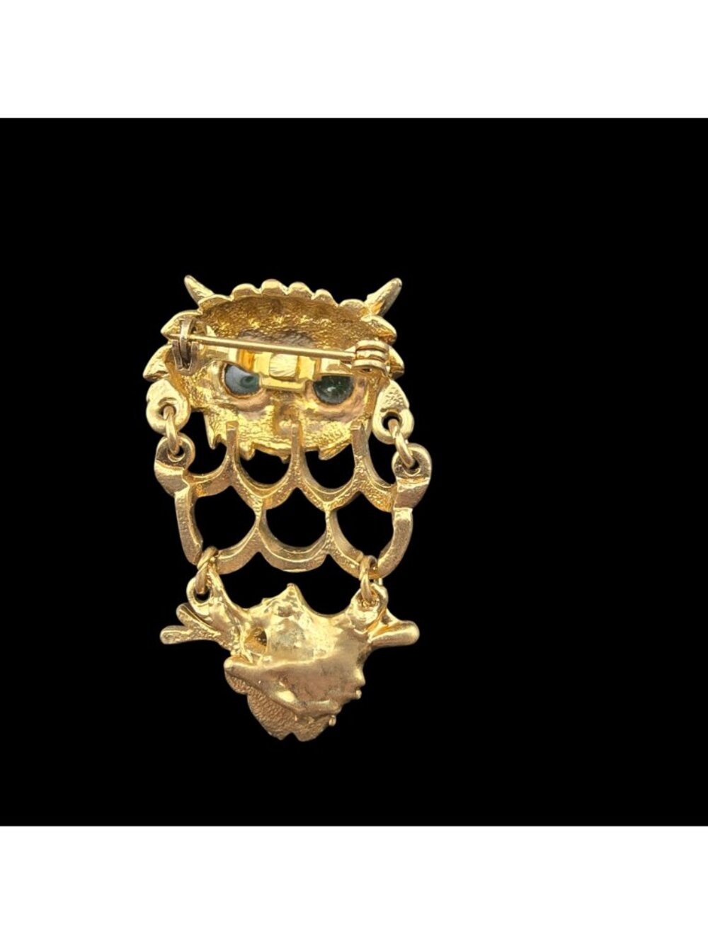 Vintage Gold & Rhinestone Animal & Floral Brooch Set - Owl Flamingo Flowers READ - Picture 9 of 16